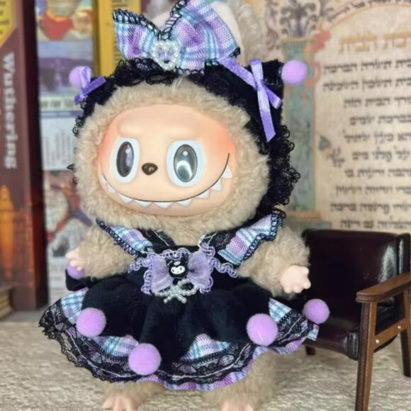 Labubu Kuromi outfit 2 pcs no doll - Picture 1 of 5